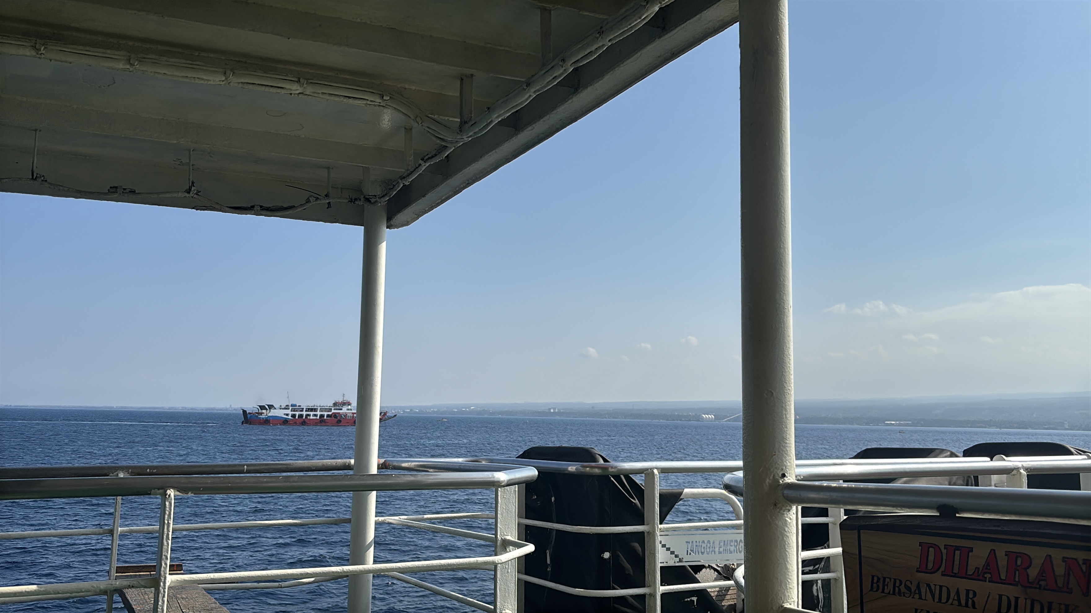 Crossing the Bali Sea to Banyuwangi, Indonesia, from Bali.